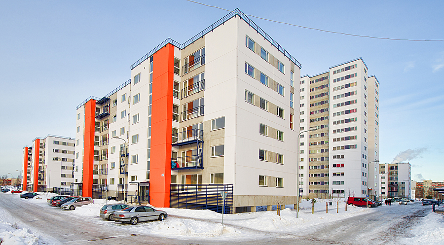 Apartment Houses construction of apartment houses, a parking house and Apartment Houses construction of apartment houses, a parking house and